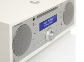 Tivoli Audio Music System+ hifi stereo systeem met DAB+ / FM, Bluetooth, CD-speler en wekkerradio, Wit