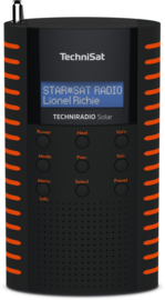 TechniSat TechniRadio Solar portable DAB+ en FM radio met ingebouwde zonnepaneel en oplaadbare accu, oranje