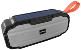 POWERplus Buffalo FM radio en Bluetooth speaker met USB MP3 muziekspeler en powerbank met zonnepaneel