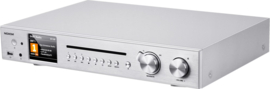 NOXON A 571 CD hifi stereo tuner met FM, DAB+, Bluetooth, USB, CD, Spotify en internetradio, zilver