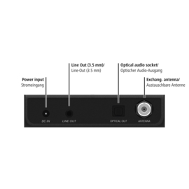 Hama DT100BT digitale tuner met DAB+, FM en Bluetooth