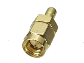 Verloop adapter connector SMA male naar SMB male / koppelstuk