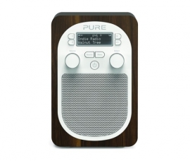 Pure Evoke D2 draagbare DAB+ en FM radio, walnoot, EX DEMO