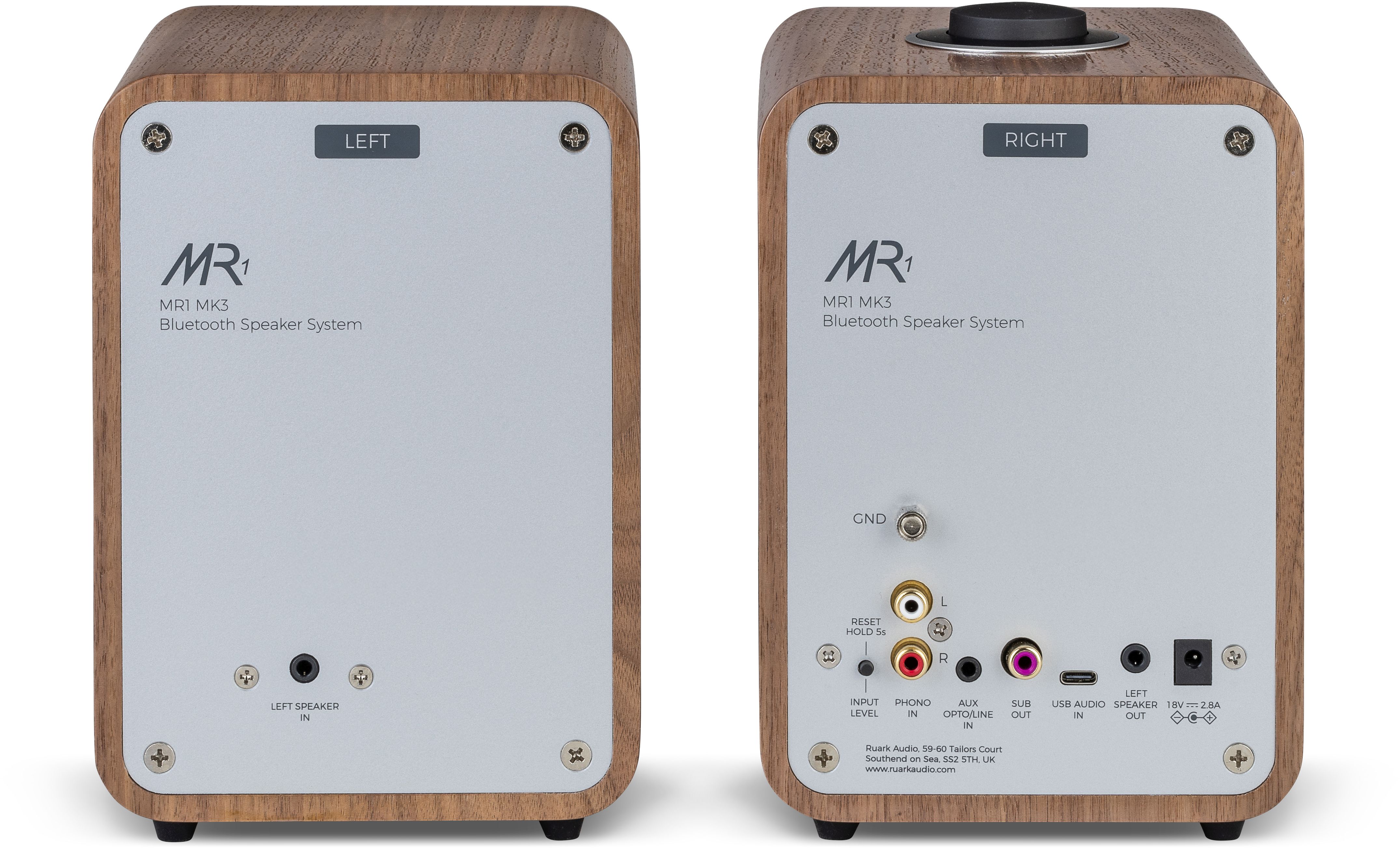 Ruark Audio MR1 Mk3 draadloos compact hifi stereo muzieksysteem, Rich Walnut