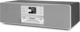 TechniSat DigitRadio 380 CD IR stereo tafelradio met internet, DAB+ digital radio, CD, Spotify en USB, zilver