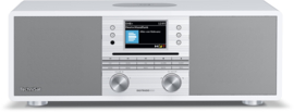 TechniSat DigitRadio 650 alles in 1 stereo hifi audio radio met DAB+ en FM ontvangst, internet radio, CD-speler en Bluetooth streaming, wit
