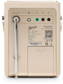 Roberts Revival Mini 2 draagbare DAB+ FM radio met Bluetooth ontvangst, Pastel Cream