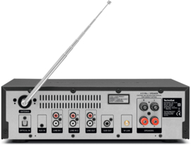 TechniSat DigitRadio 760 CD IR stereo hifi audio installatie met DAB+, FM en internet radio, met CD, Bluetooth en USB, zwart
