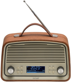 Denver DAB-38 Darkwood stereo houten DAB+ en FM digital radio
