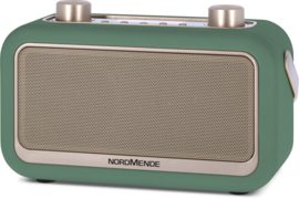 Nordmende Transita 30 draagbare retro DAB+ en FM stereo radio met Bluetooth, groen