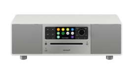 Sonoro Prestige X (2023 editie) SO-331 stereo internetradio met DAB+, FM, CD, Spotify en Bluetooth, wit - zilver