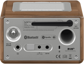 sonoro RELAX X internetradio met DAB+, FM, Spotify en Bluetooth, walnoot