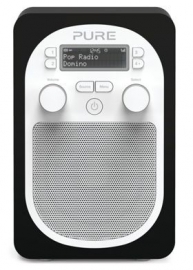 Pure Evoke D2 draagbare DAB+ en FM radio met Bluetooth, in zwart (Domino)