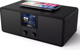Philips TAR8805/12 stereo digitale radio met wifi internet, DAB+, FM, Bluetooth, Spotify, USB en Qi charging