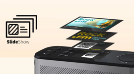 Sharp Osaka DR-540 stereo draagbare en oplaadbare DAB+ en FM radio met Bluetooth en alarmfunctie