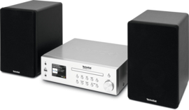 TechniSat DigitRadio 760 CD IR stereo hifi audio installatie met DAB+, FM en internet radio, met CD, Bluetooth en USB, zilver