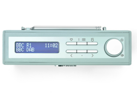 Roberts Rambler Mini retro DAB+ radio met FM en Bluetooth met oplaadbare accu, Duck Egg