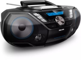 Philips AZB798T / 12 stereo digitale radio CD met DAB+, FM, Bluetooth, Cassette en USB
