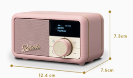 Roberts Revival Petite mini DAB+ en FM radio met Bluetooth ontvangst, Dusky Pink