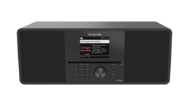 Telestar Top 300 stereo radio met CD, DAB+, FM, Bluetooth, USB en Internet, zwart
