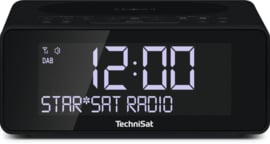 TechniSat DigitRadio 52 stereo wekker radio met DAB+ en FM, draadloos Qi laden, antraciet