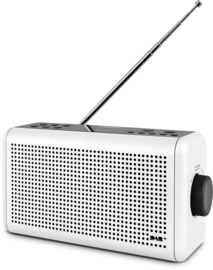 Nordmende Transita 210 stereo oplaadbare en draagbare DAB+ en FM radio met Bluetooth, wit