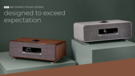 Ruark Audio R3S compact radio systeem, rich walnut