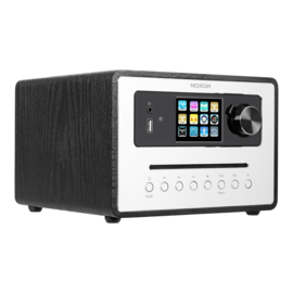 NOXON iRadio 500 CD alles-in-één radio met DAB+, FM en internetradio, USB, Bluetooth en CD, zwart