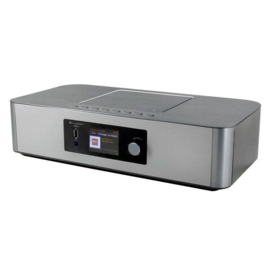 Soundmaster ICD2020 Internet radio met DAB+, FM, Bluetooth, CD- en netwerkspeler, zilver