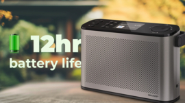 Sharp Osaka DR-540 stereo draagbare en oplaadbare DAB+ en FM radio met Bluetooth en alarmfunctie