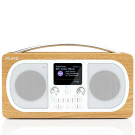 Pure Evoke H6 draagbare DAB+, FM en Bluetooth stereo radio, eiken