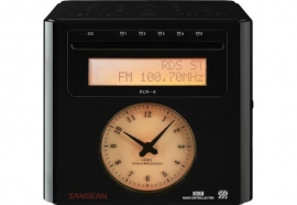 Sangean RCR-4 (Wekker Radio, Zwart)