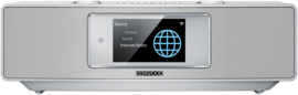Kenwood CR-ST900S stereo smart radio alles in 1 Hi-Fi systeem met DAB+, FM, internetradio, USB, Auracast, Bluetooth en Spotify, zilver