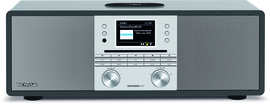 TechniSat DigitRadio 650 alles in 1 stereo hifi audio radio met DAB+ en FM ontvangst, internet radio, CD-speler en Bluetooth streaming, antraciet - zilver