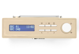 Roberts Rambler Mini retro DAB+ radio met FM en Bluetooth met oplaadbare accu, Pastel Cream