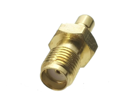 Verloop adapter connector SMA BINNEN female naar SMB male / koppelstuk