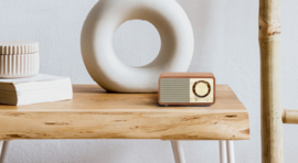 Sangean WR-7 PLUS mini FM radio met Bluetooth ontvangst, Natural Cherry