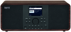 Imperial DABMAN i205 stereo hybride internetradio met DAB+ en FM en Bluetooth 5.0, walnoot