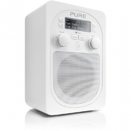 Pure Evoke D2 draagbare DAB+ en FM radio met Bluetooth, in wit (Glacier)