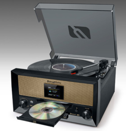 Muse  MT-110DAB stereo vintage muziekcenter met DAB+, FM, CD, USB, platenspeler en Bluetooth