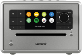 Sonoro Elite X internetradio met DAB+, FM, CD, Spotify en Bluetooth, zilver