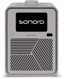 Sonoro Atron STEREO internetradio met DAB+, FM, Spotify en Bluetooth, Parelgrijs - Zilver