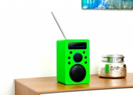 Clint Digital F4 DAB+ en FM radio met accu en Bluetooth audiostreaming, groen