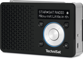 TechniSat DigitRadio 1 portable DAB+ en FM radio met  oplaadbare accu, zwart-zilver