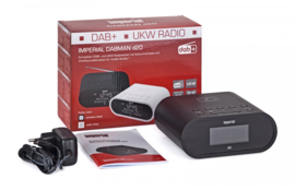 Imperial DABMAN d20 eenvoudige wekkerradio met DAB+ en FM radio, zwart