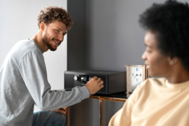 Pure Classic C-D6i stereo digitale internet, DAB+ en FM radio met CD en Bluetooth, Zwart Essen, OPEN DOOS