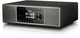 P TEC Pilatus 2 stereo radio met DAB+ ontvangst, FM, Bluetooth, CD, USB en analoge ingang, zwart