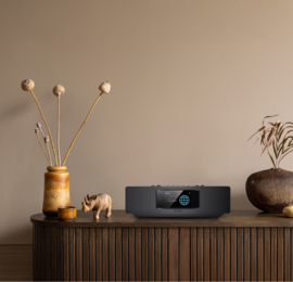Kenwood CR-ST900S stereo smart radio alles in 1 Hi-Fi systeem met DAB+, FM, internetradio, USB, Auracast, Bluetooth en Spotify, zwart