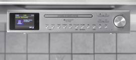 Soundmaster UR2180SI stereo keuken onderbouw DAB+ radio met CD, Bluetooth  en USB