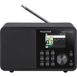 Telestar DIRA M 1 A MOBIL radio met DAB+, FM, Bluetooth, USB en Internet, met ingebouwde accu